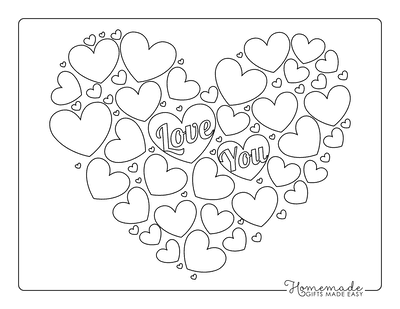 Best heart coloring pages for kids adults