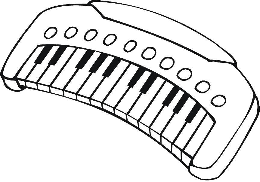 Piano coloring pages