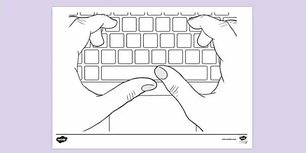 Keyboard colouring sheet colouring sheets teacher made