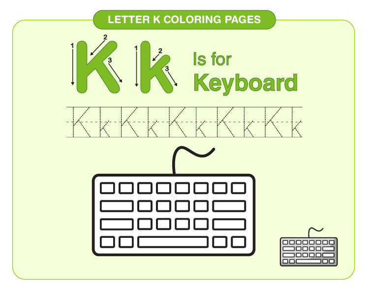 Letter k coloring pages download free printables for kids