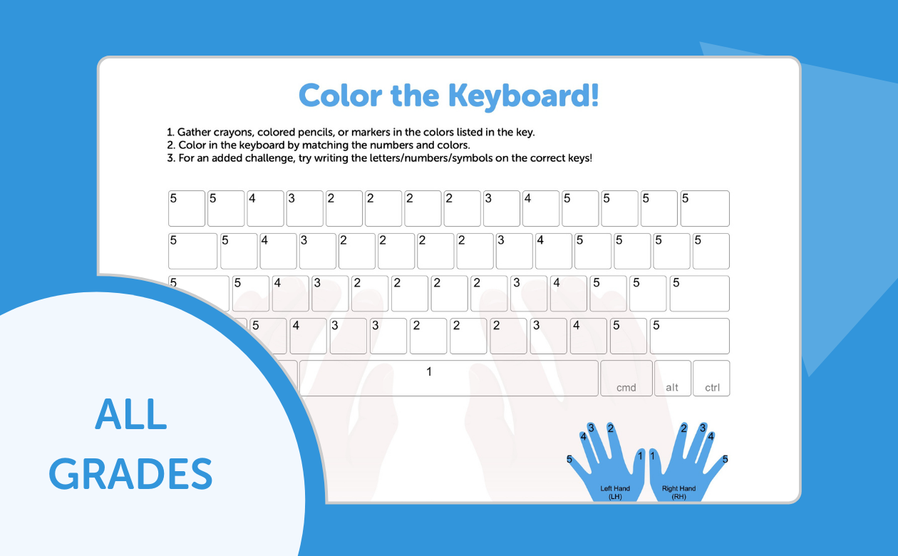 Color the keyboard