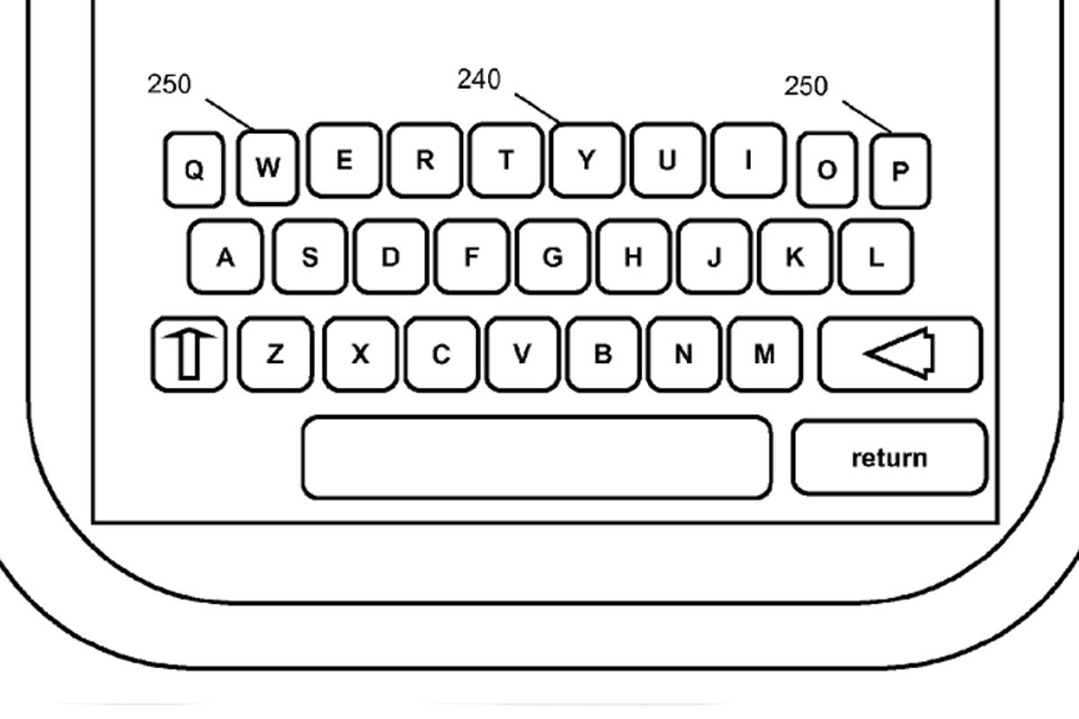 Ibm files patent application for morphing touchscreen keyboard interface