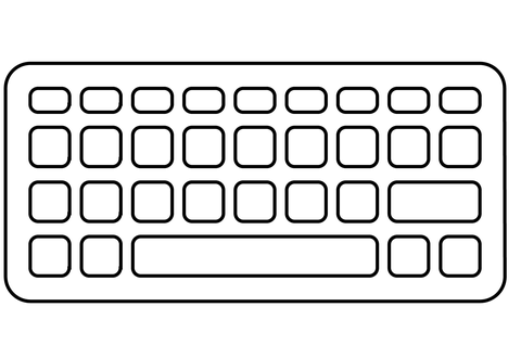 Keyboard emoji coloring page free printable coloring pages