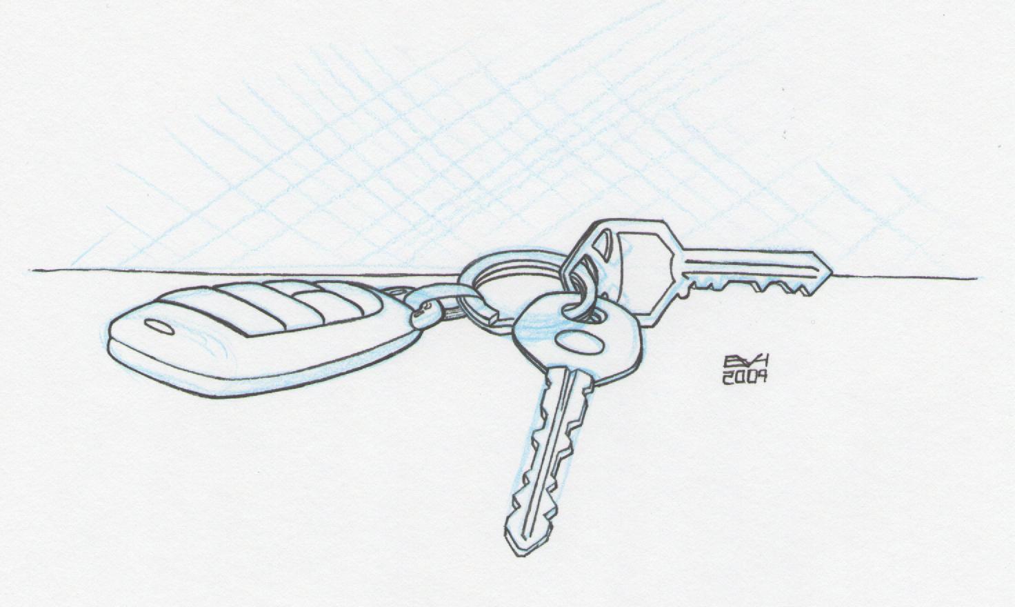 Doodle â car keys doodle a day