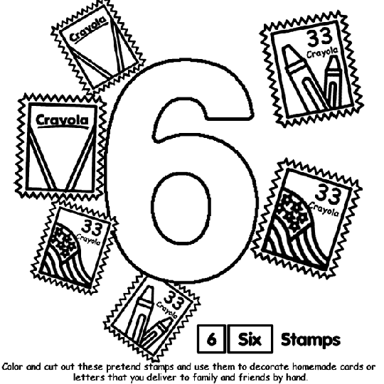 Number coloring page