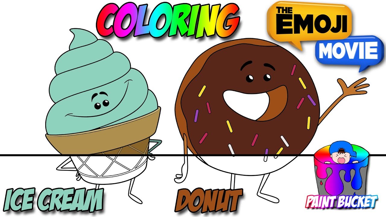 The emoji movie coloring pages