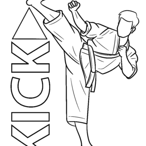 Martial arts coloring pages printable for free download