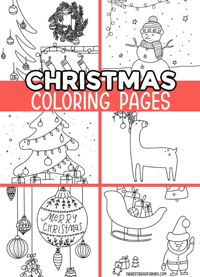 Christmas coloring pages free printables