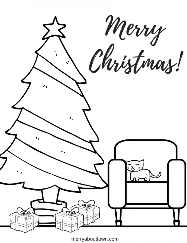 Free christmas coloring pages for kids