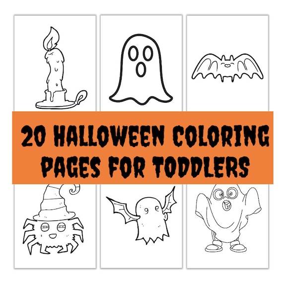 Halloween coloring sheets for toddlers halloween themed graphics color pages for preschool kindergarten kids for home or school