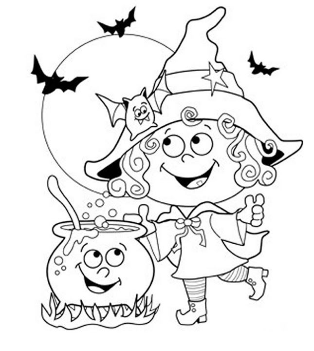 Free printable halloween coloring pages for kids