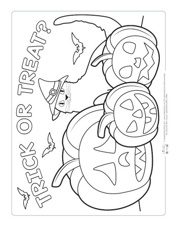 Halloween coloring pages for kids