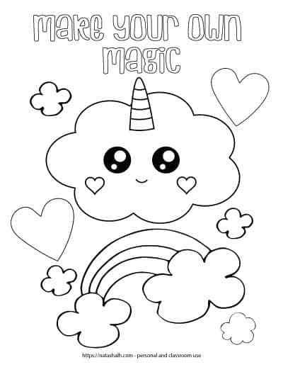 Free inspirational coloring pages for when youre having a tough day kids printable coloring pages unicorn coloring pages free kids coloring pages