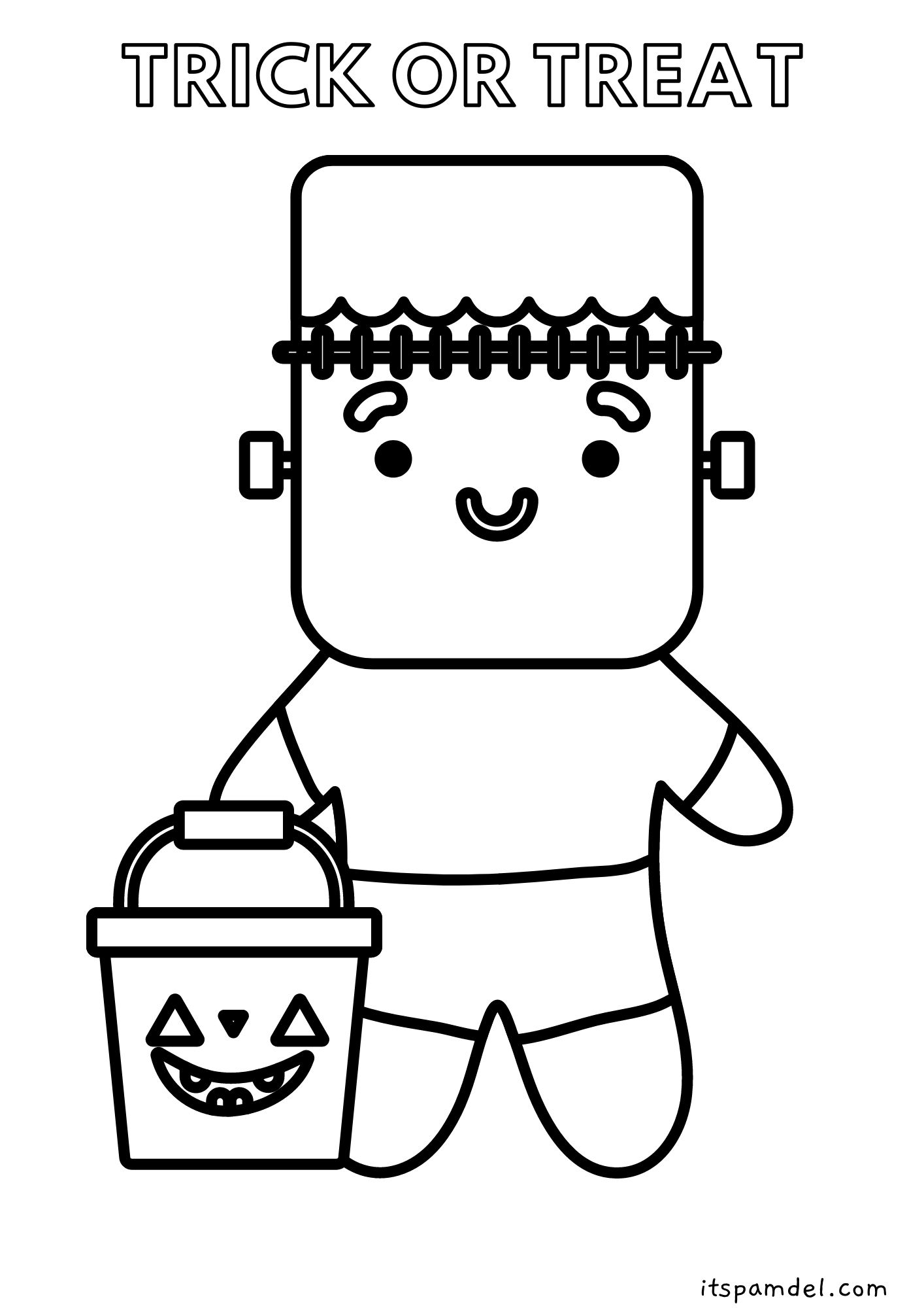 Free printable halloween coloring pages for kids its pam del