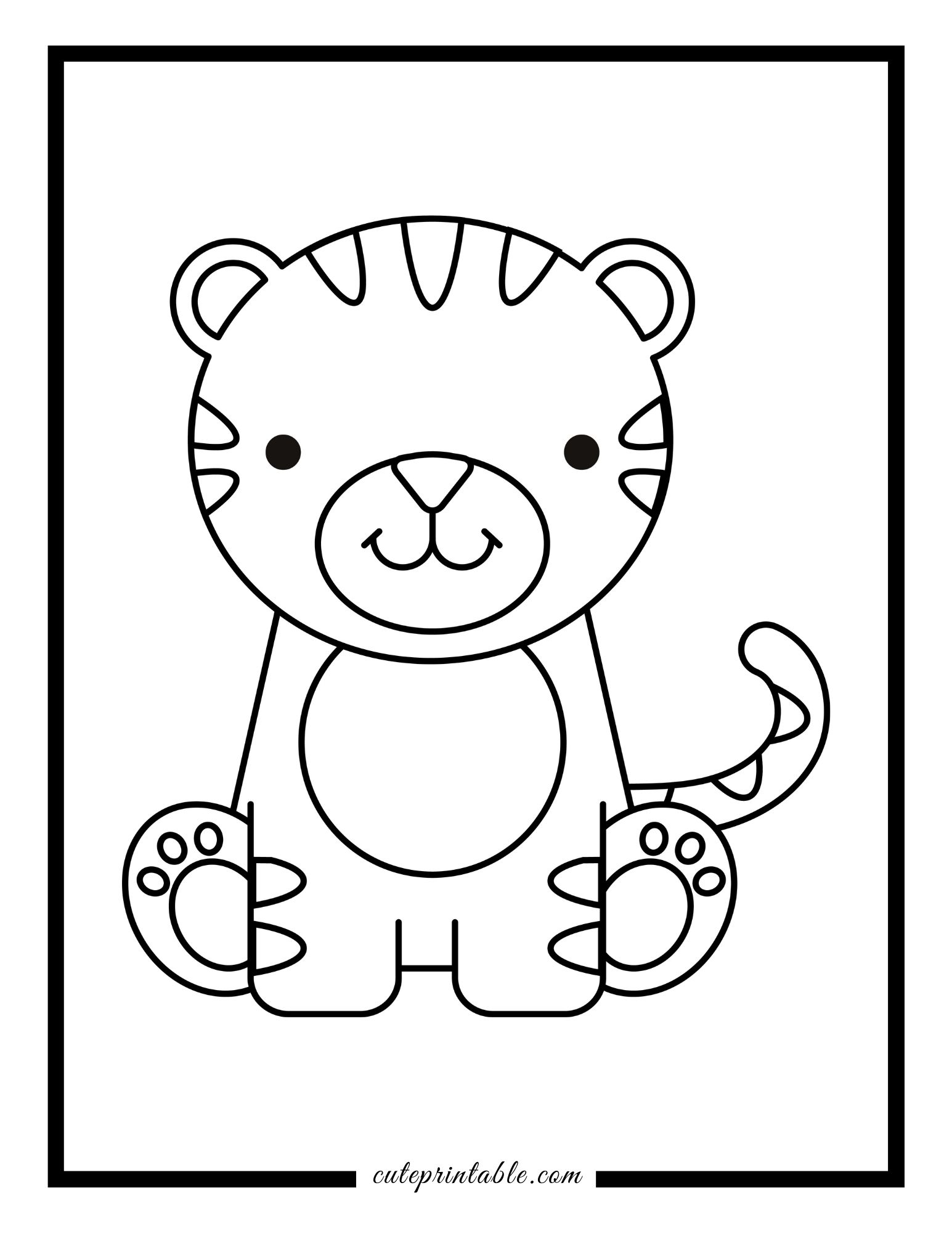 Woodland animal coloring pages for kids cute printable