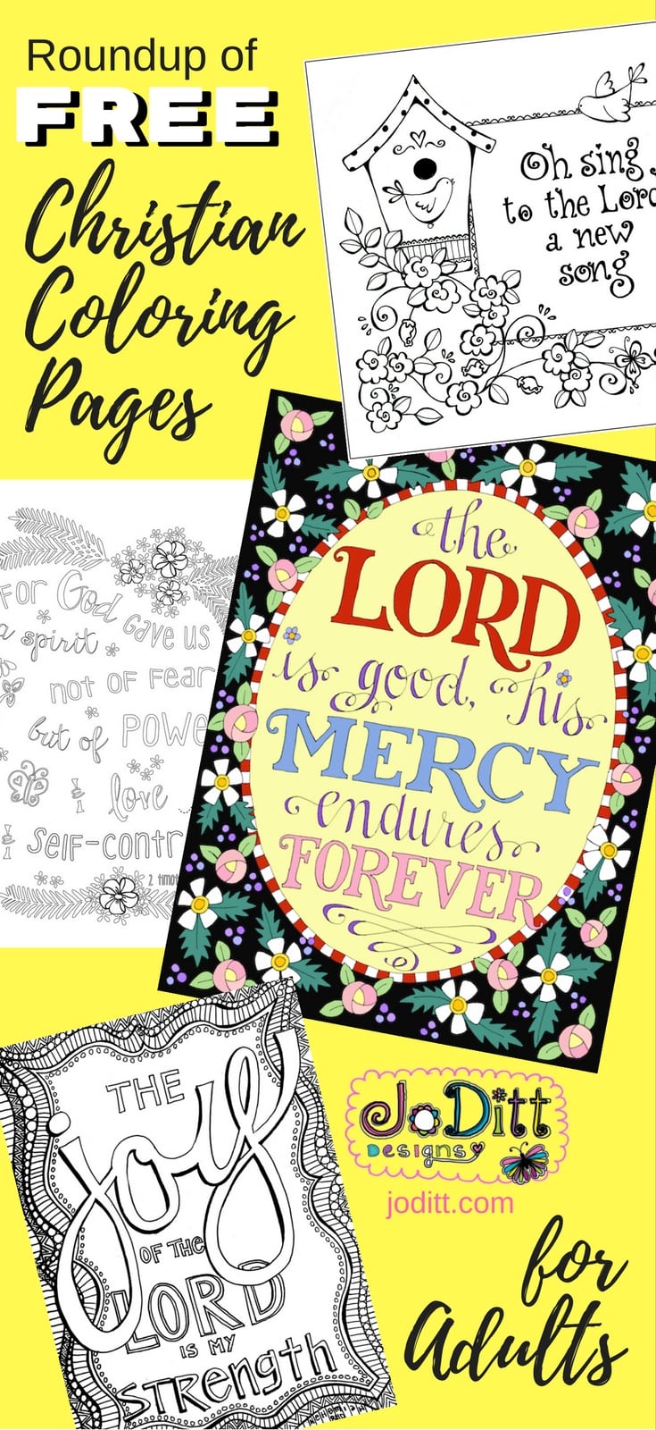 Free christian coloring pages for adults