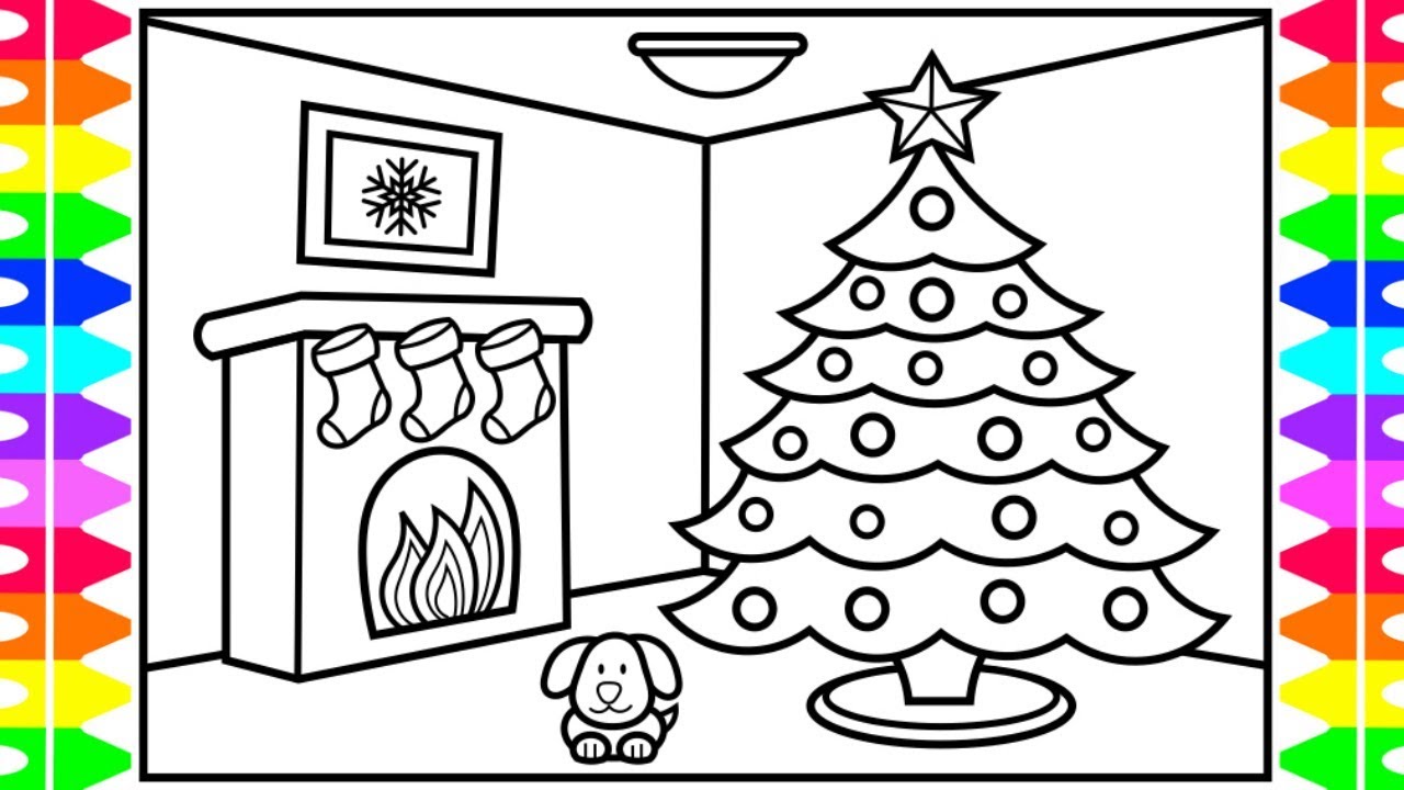 Happy holidays âïð how to draw a christas tree for kids ðchristas coloring pages for kids