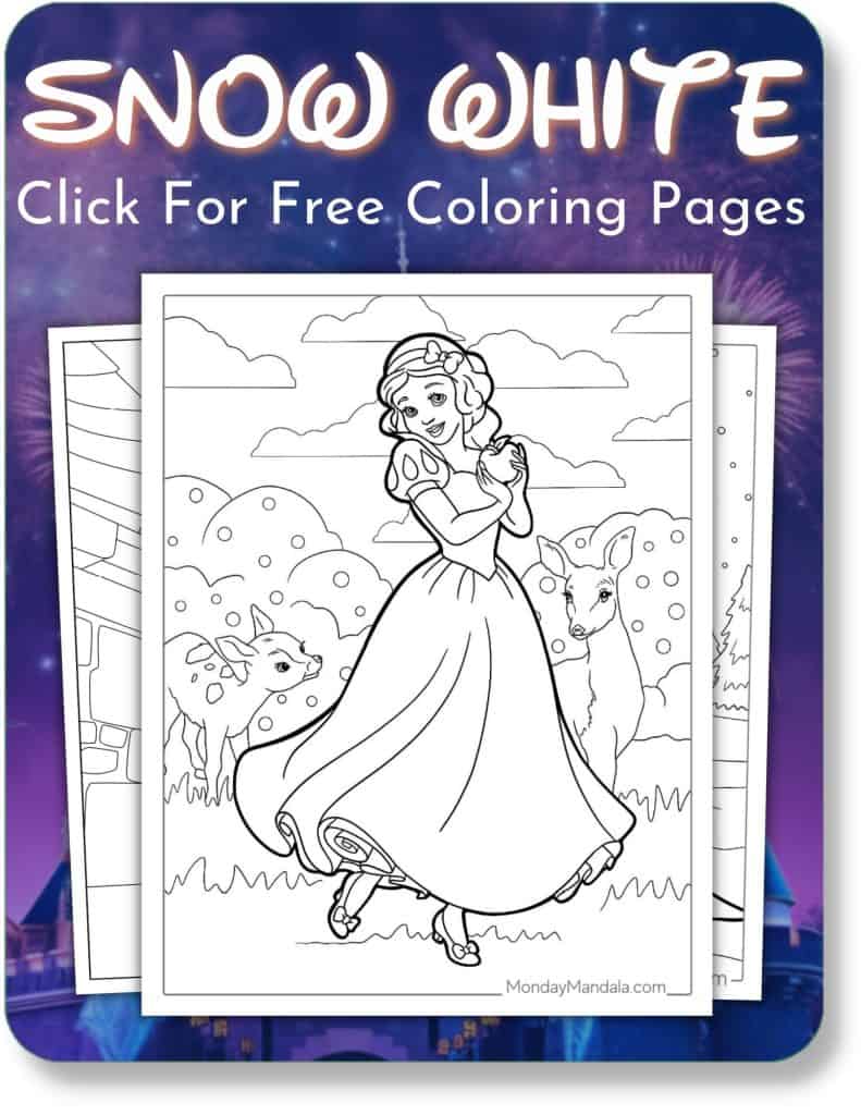 Disney coloring pages free pdf printables