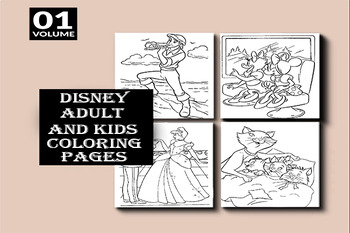 Disney coloring pages for adult and kids part by new opportunity to learn