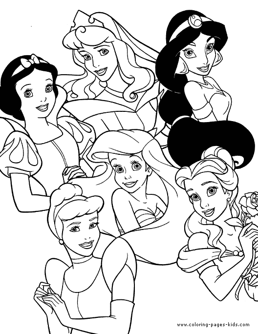 Various disney character coloring pages