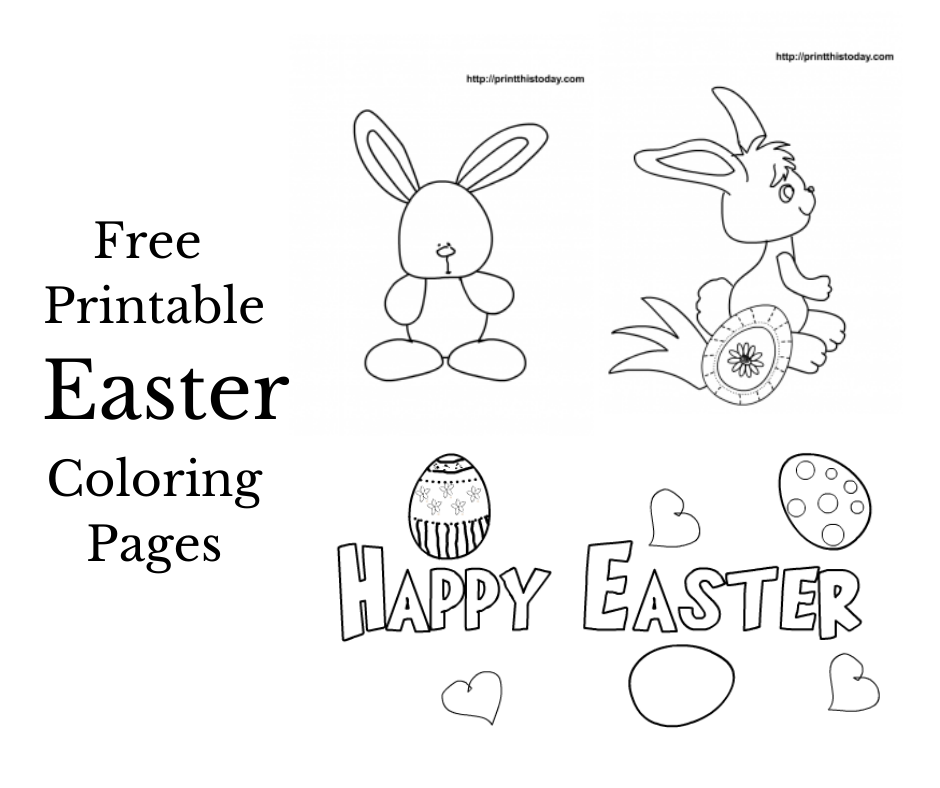 Free printable easter coloring pages for kids