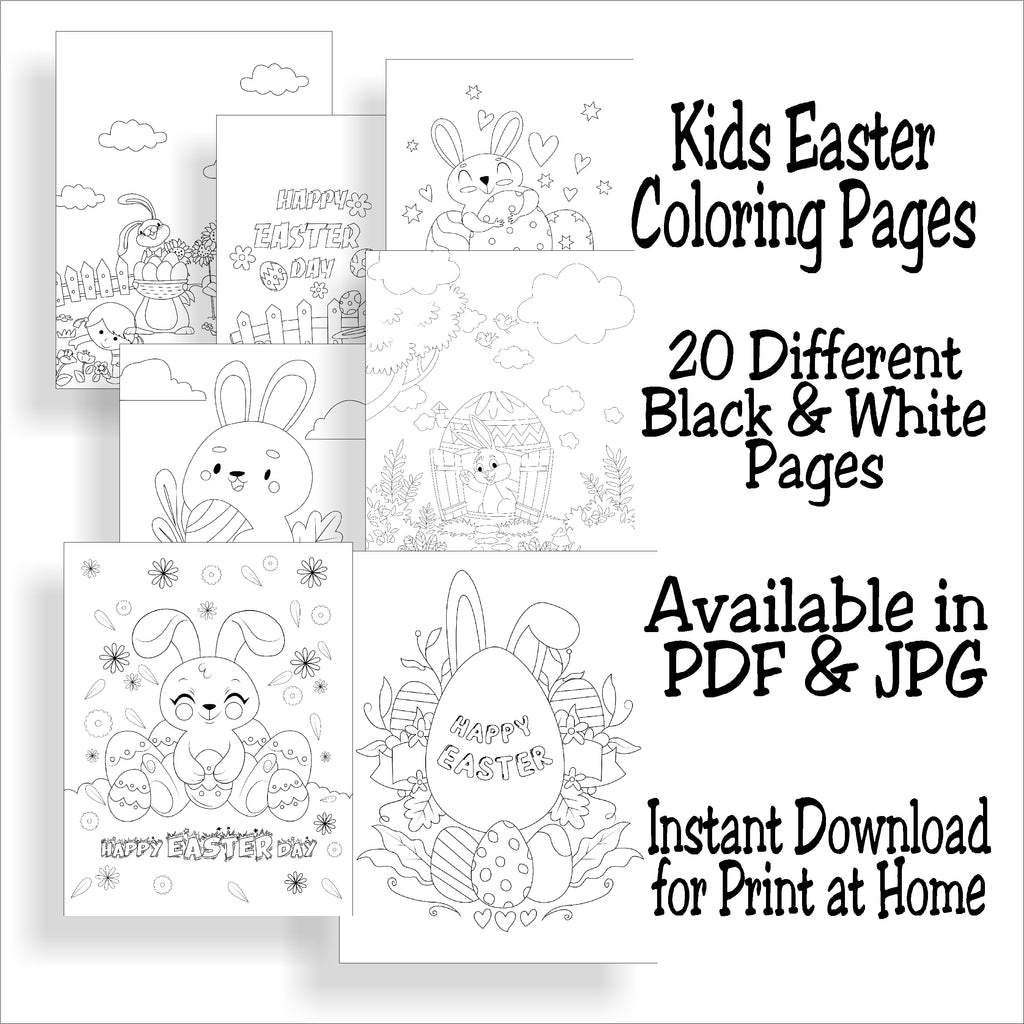 Easter coloring pages printables for kids â diy party mom