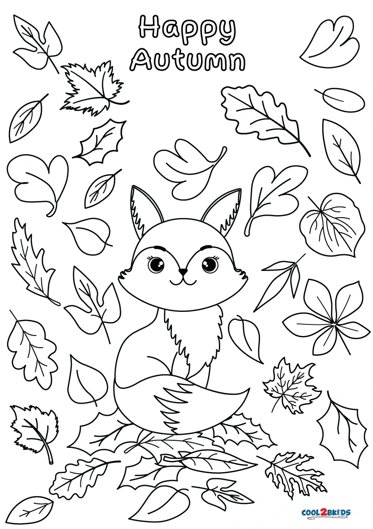 Free printable fall coloring pages for kids