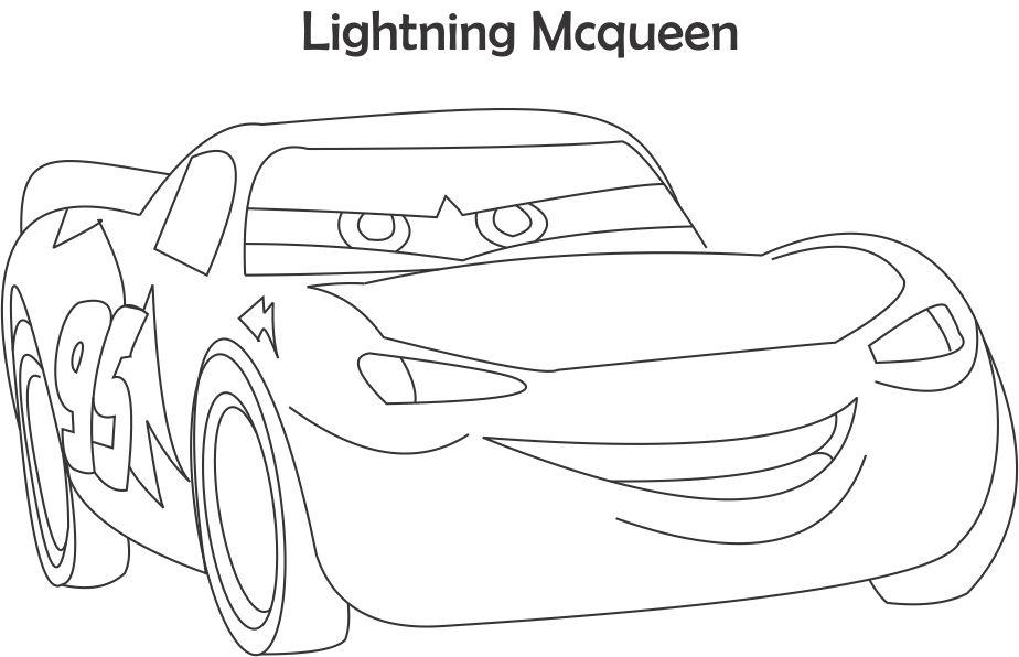 Car coloring page for kids