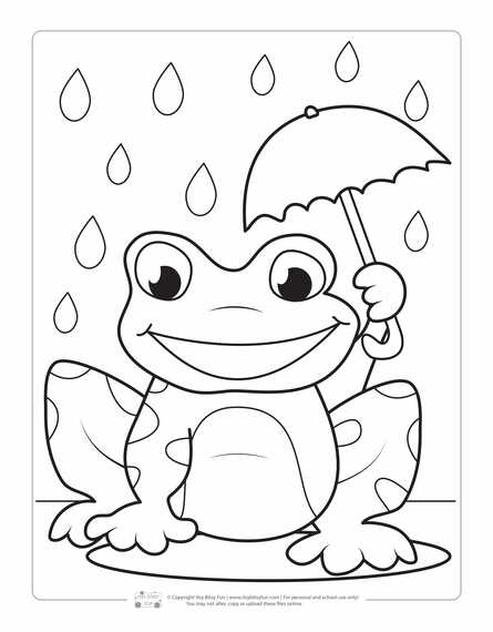 Spring coloring pages for kids