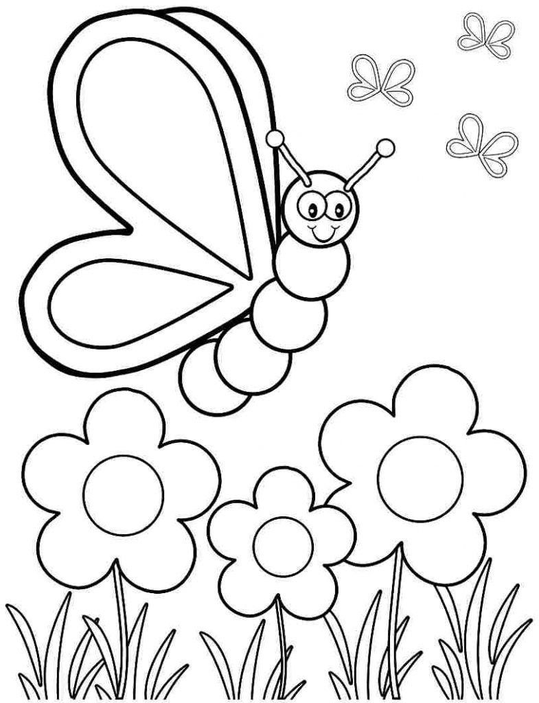 Spring coloring page coloring page coloring page free spring pages kids free spring