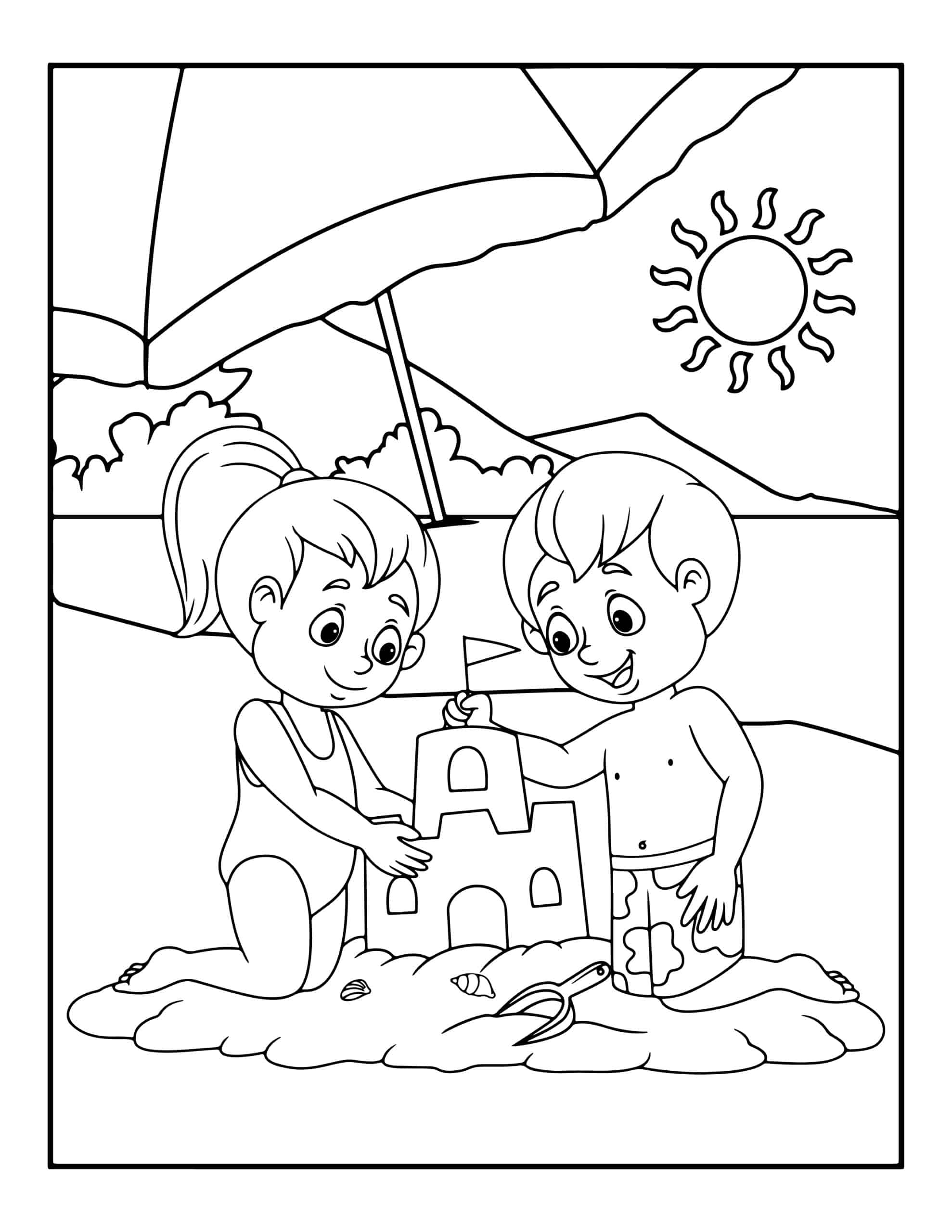 Free summer coloring pages updated