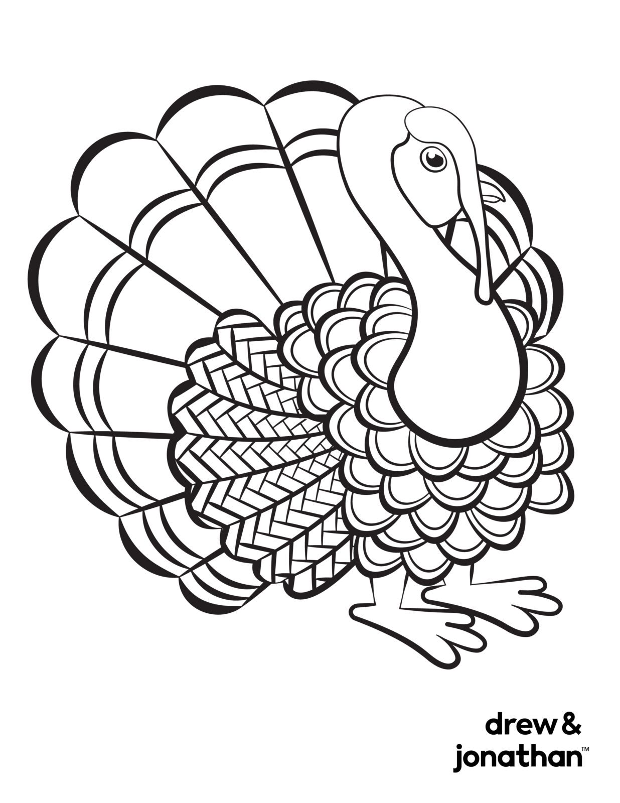 Free printable thanksgiving coloring pages for kids