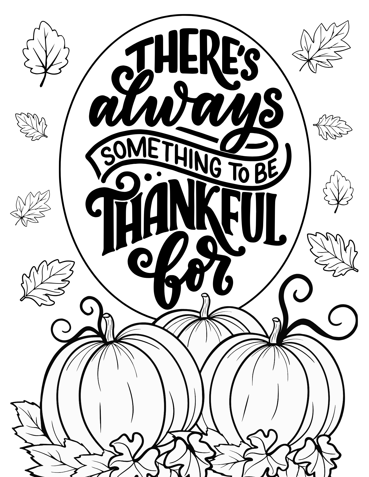 Cute thanksgiving coloring pages for kids and adults