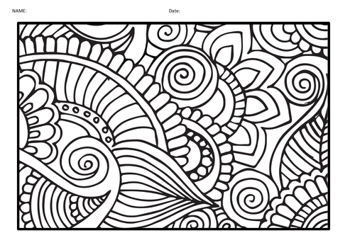 Mindfulness coloring pages for kids