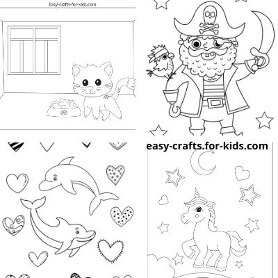 Printable cute coloring pages for kids