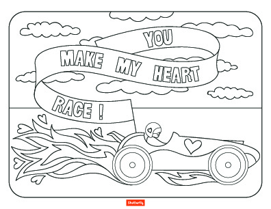 Valentines day coloring pages for kids