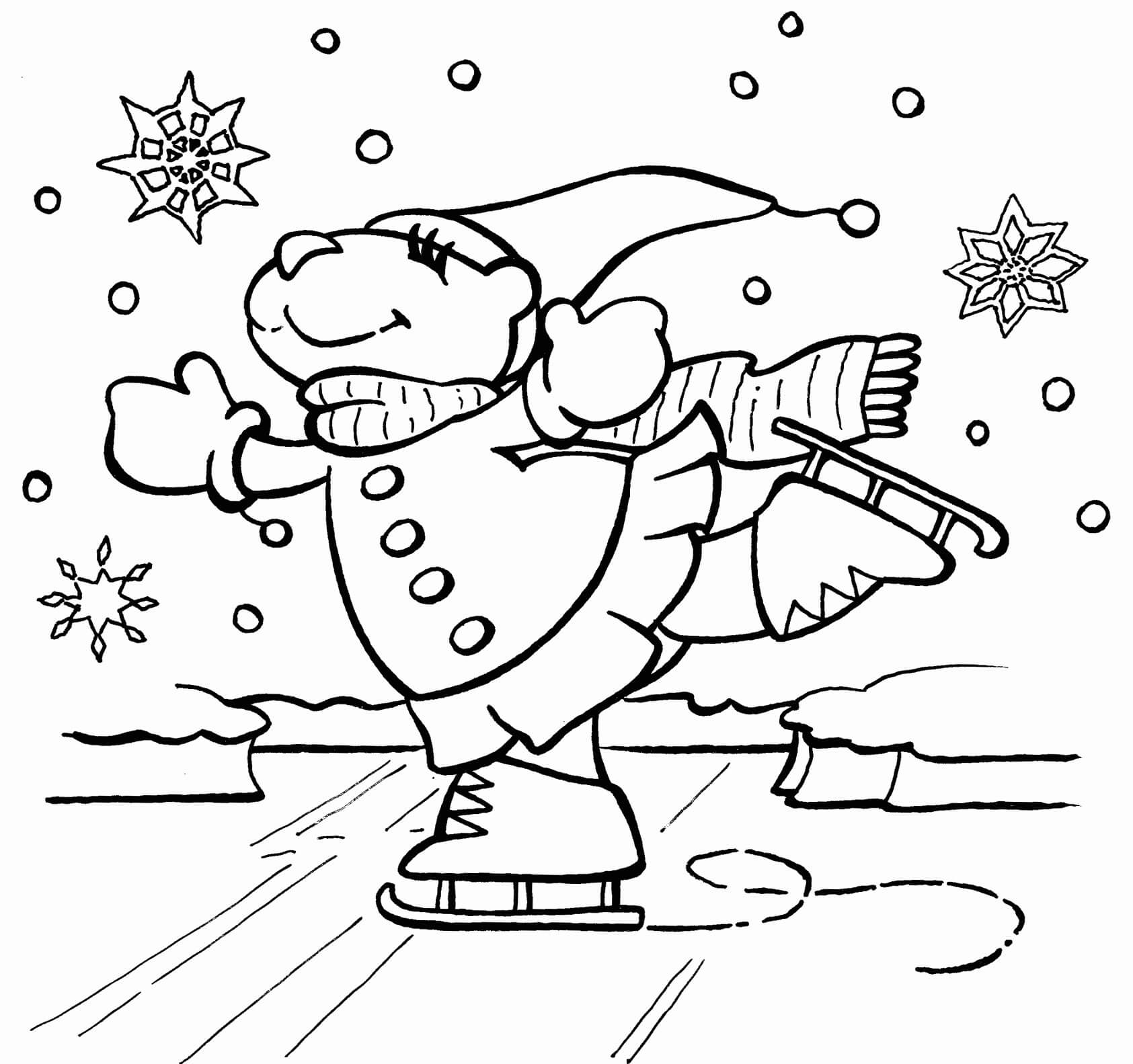 Normal winter coloring page