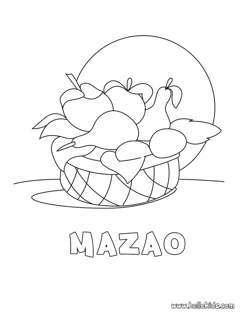 Mazao coloring pages