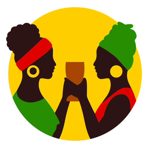 Kikombe cha umoja kwanzaa flat png svg design for t