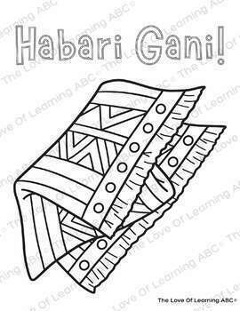 Kwanzaa coloring colouring pages printable worksheets pages pdf tpt