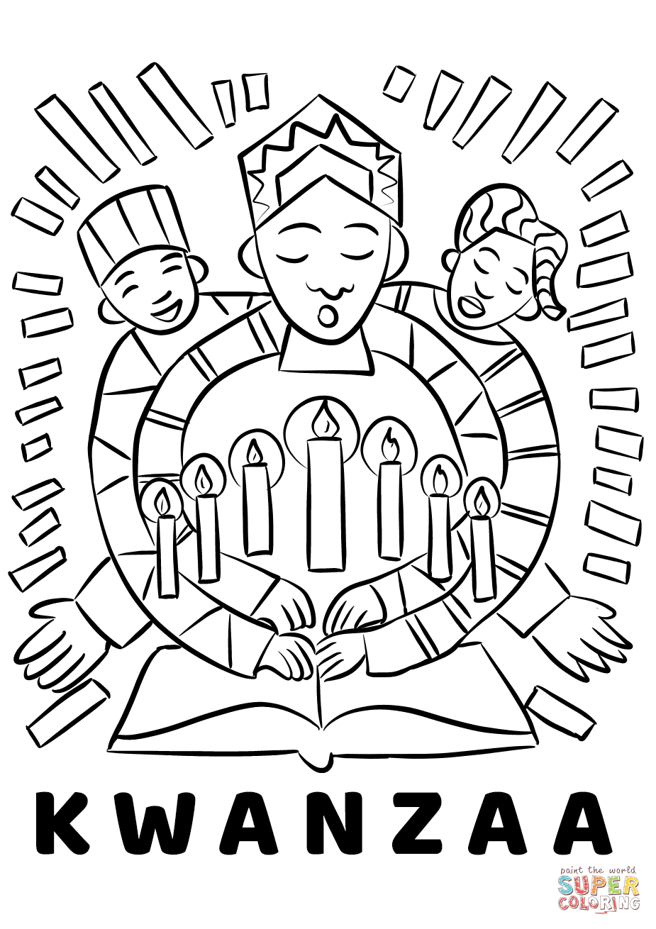 Kwanzaa coloring page free printable coloring pages