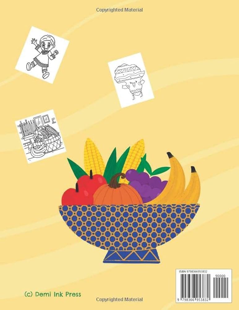 Happy kwanzaa coloring book by press demi ink