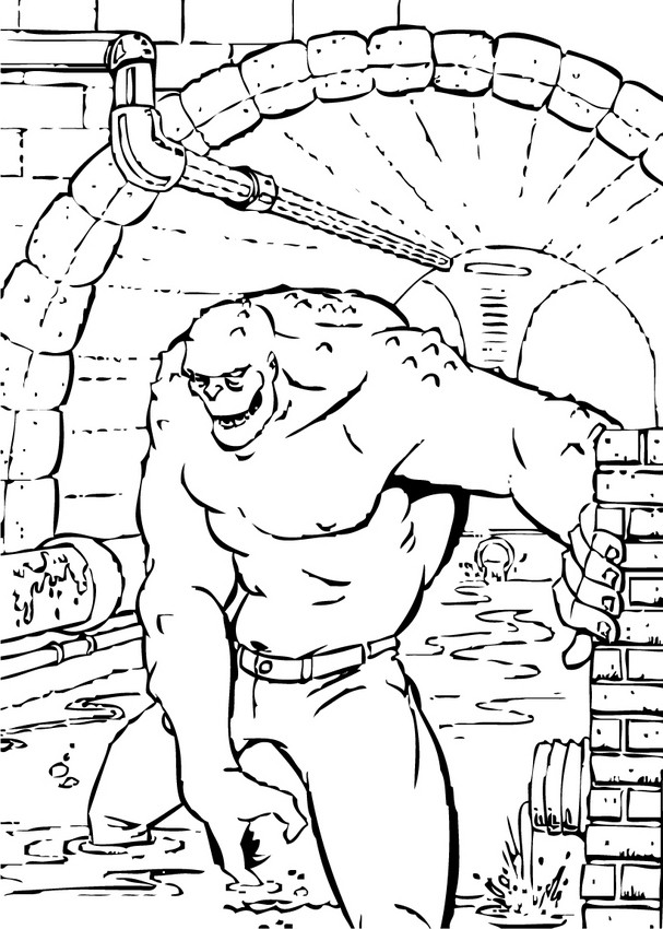 Killer croc coloring pages