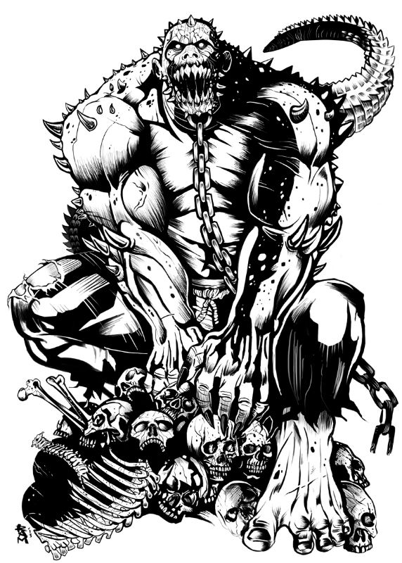 Killer croc by ram artwork rticktockfeedthecroc