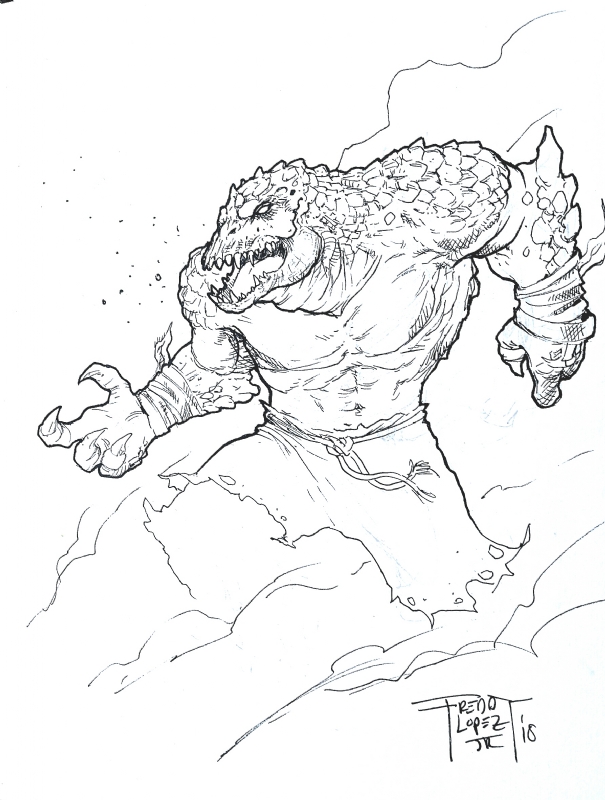 Killer croc by freddylopez in gregory tiggess g