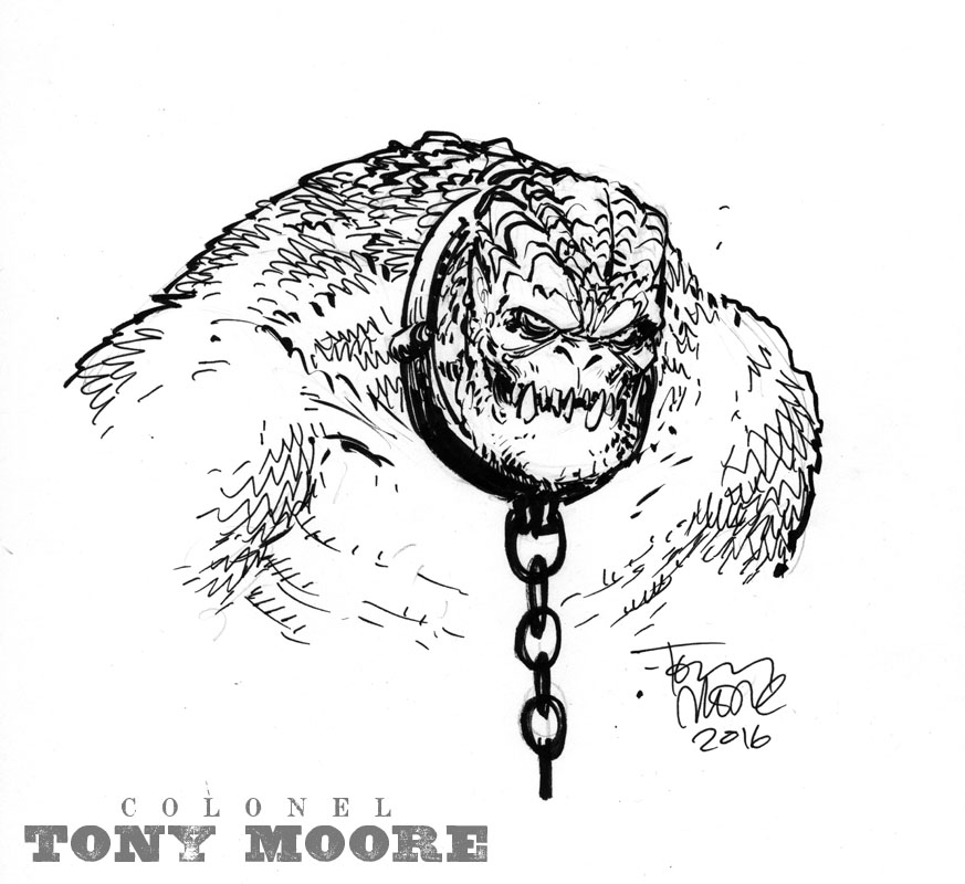 Sketch of the day killer croc â colonel tony moore