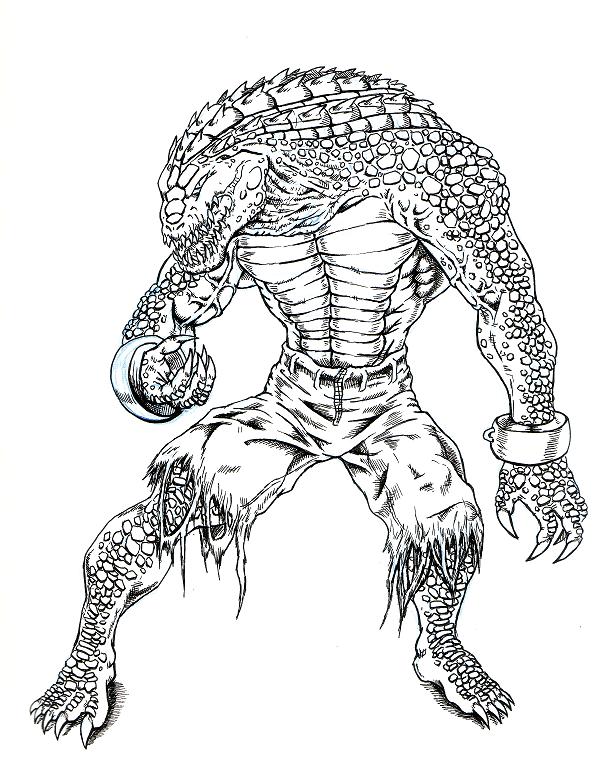 Killer croc attack by evilhayato on