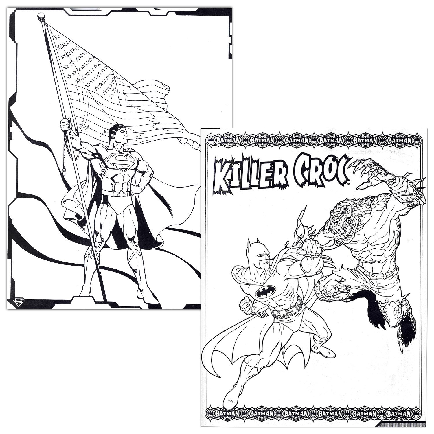 Super hero coloring book super set