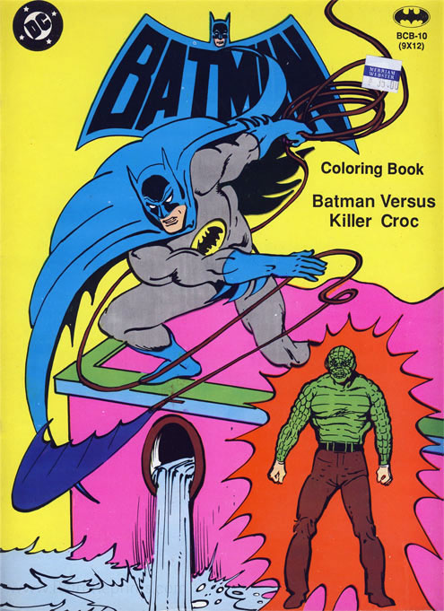 Batman versus killer croc coloring books at retro reprints