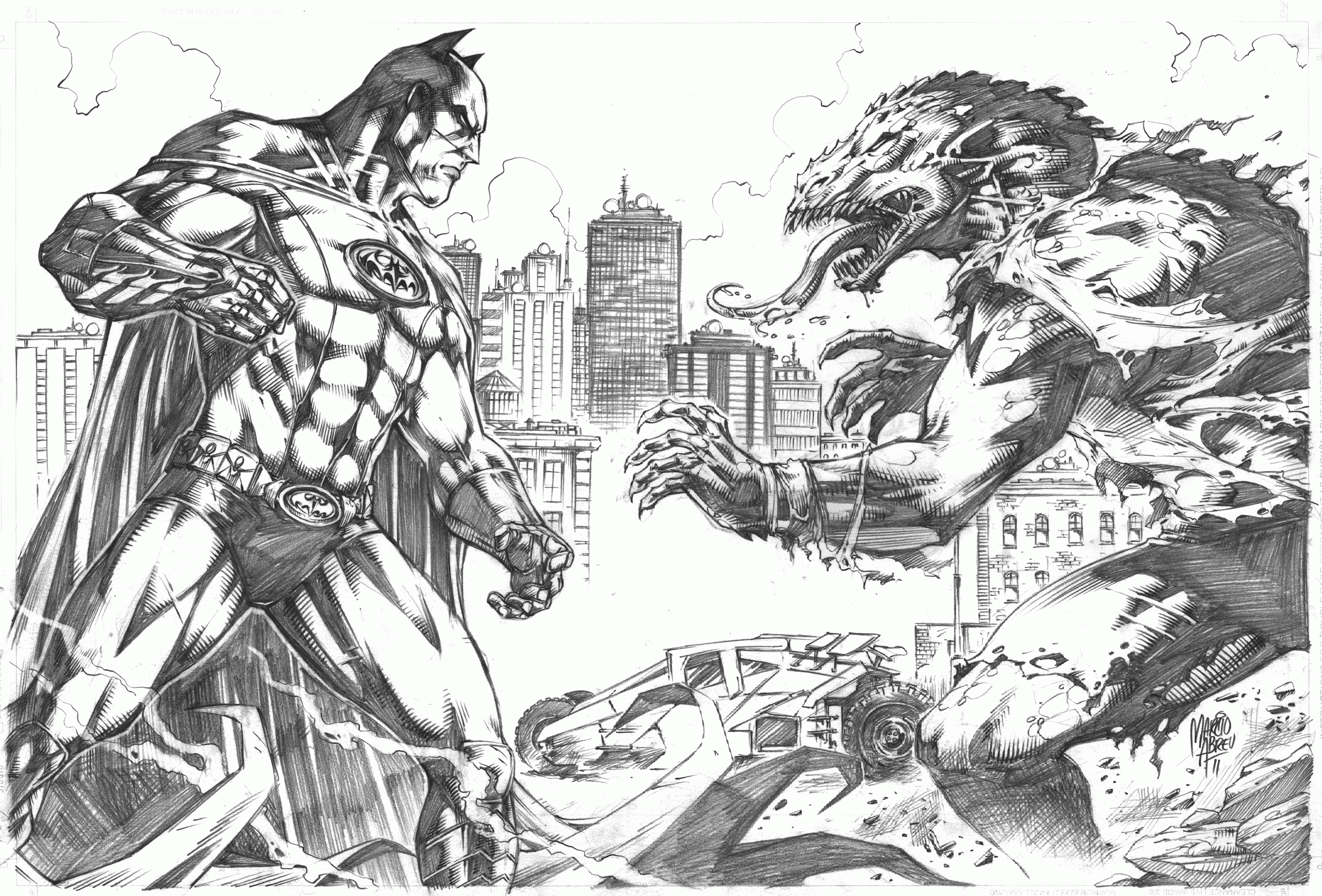 Batman vs killer croc coloring pages